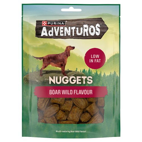 Adventuros Dog Treats Nuggets Boar Wild 90g pack shot