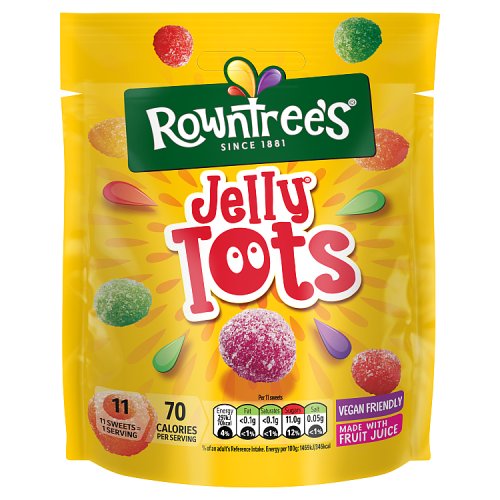 Rowntrees Jelly Tots Pouch 150g pack shot