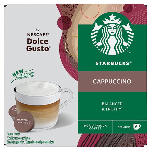Starbucks Dolce Gusto Cappuccino 12s 120g pack shot
