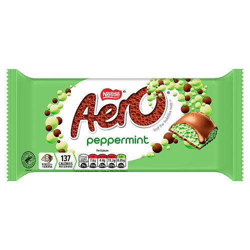 Aero Peppermint Chocolate Sharing Bar 90g pack shot