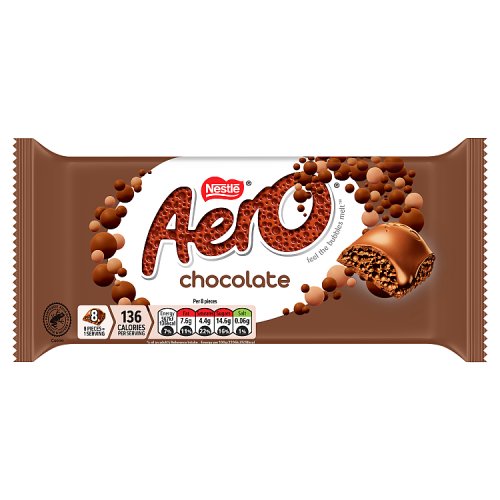 Aero Milk Chocolate Sharing Bar 90g pack shot