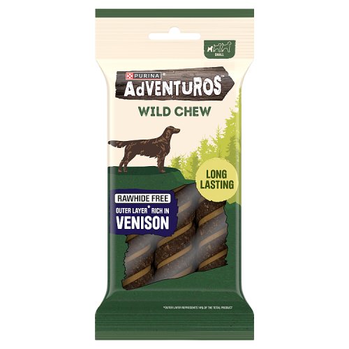 Adventuros Dog Treats Small Dog Wild Chew 150g pack shot