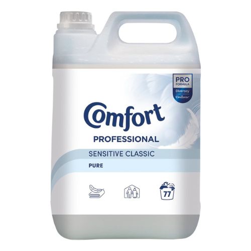 Comfort Professional Fabric Conditioner Sensitive 77 Wash 4.8L pack shot