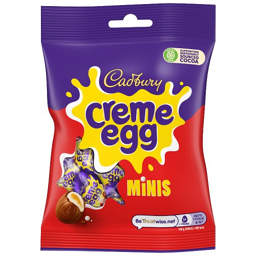 Cadbury Mini Creme Eggs Bag 78g pack shot