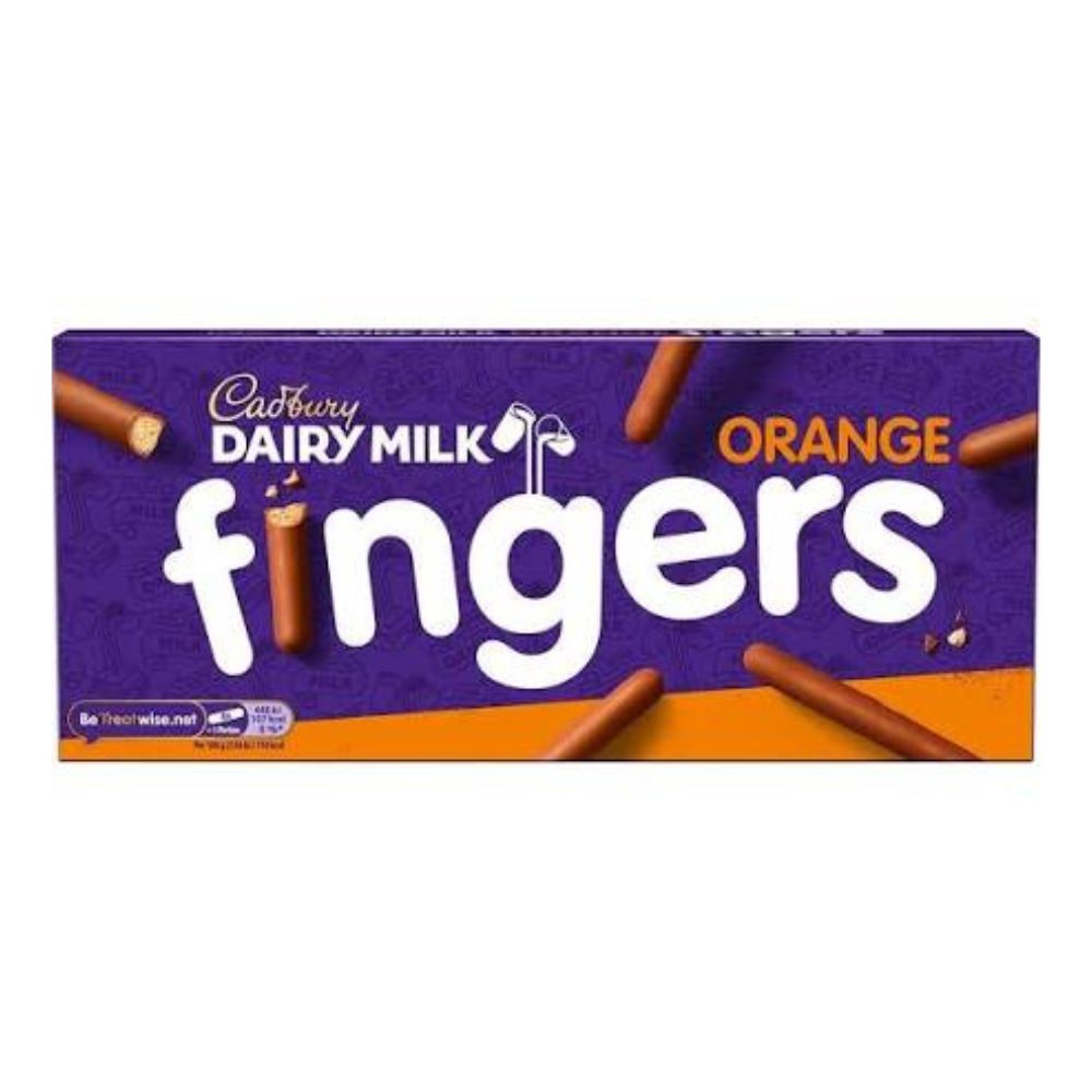 Cadbury Fingers Orange 114g pack shot