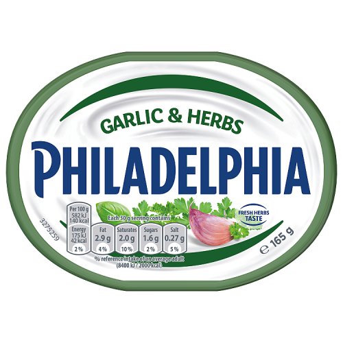 PHILADELPHIA GARLIC & HERB pack shot