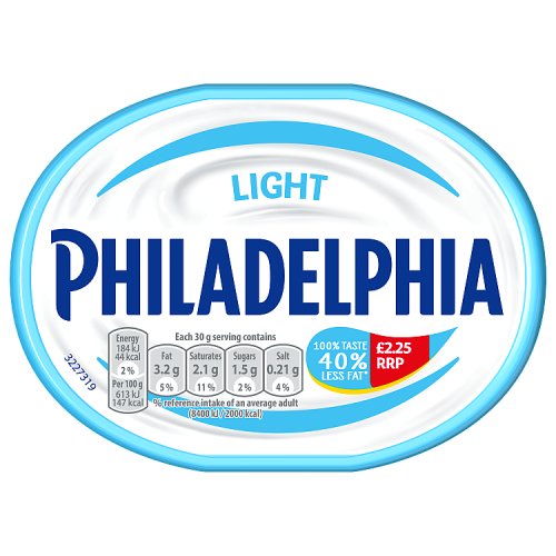 PHILADELPHIA LIGHT 165G PMP pack shot