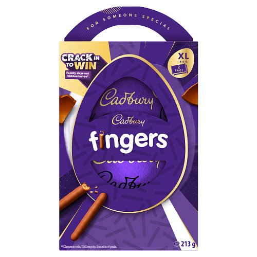 Cadbury Dairy Milk Fingers Egg 213g pack shot