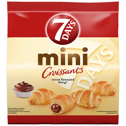 7Days Doub.Mini Croiss.Kakao 185g pack shot