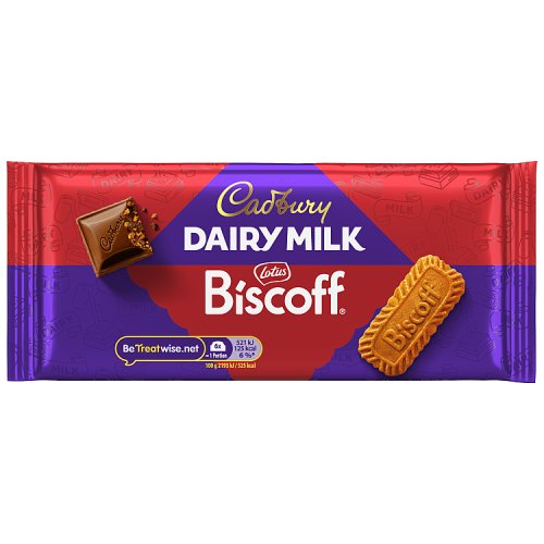 Cadbury Dairy Milk Lotus Biscoff 95g pack shot