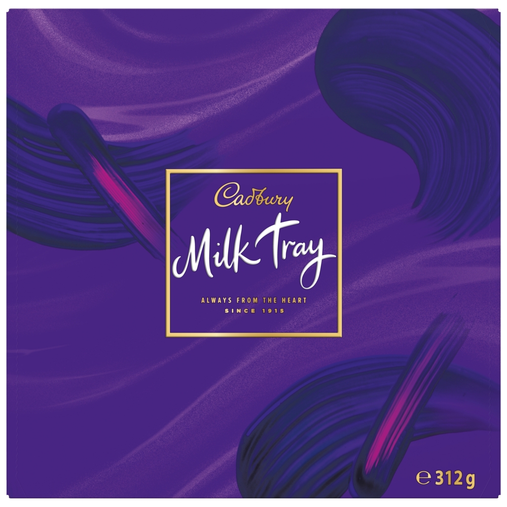 Cadbury Milk Tray Hod 312g pack shot
