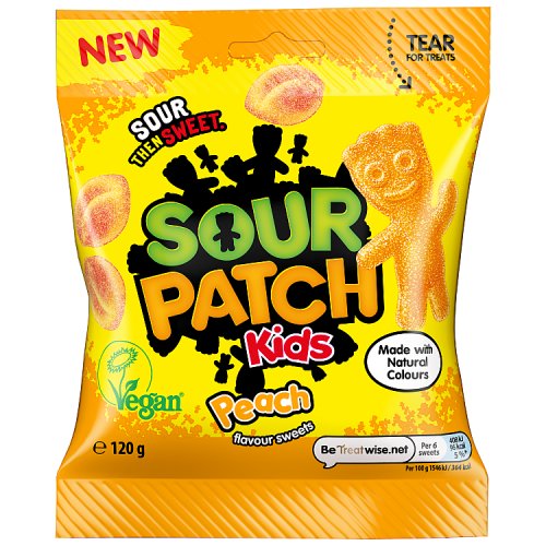 Sour Patch Kids Peach 120g pack shot