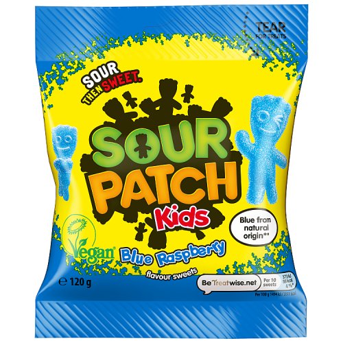 Sour Patch Kids Blue Raspberry 120g pack shot