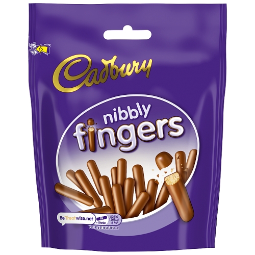 Cadbury Mini Fingers Pouch 125g pack shot