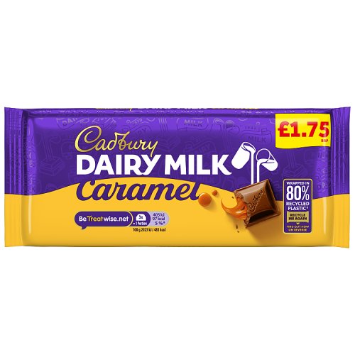 Cadbury Dairy Milk Caramel Block PM £1.75 120g pack shot