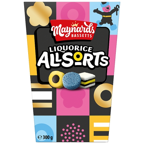 Maynards Bassetts Liquorice Allsorts 300g pack shot