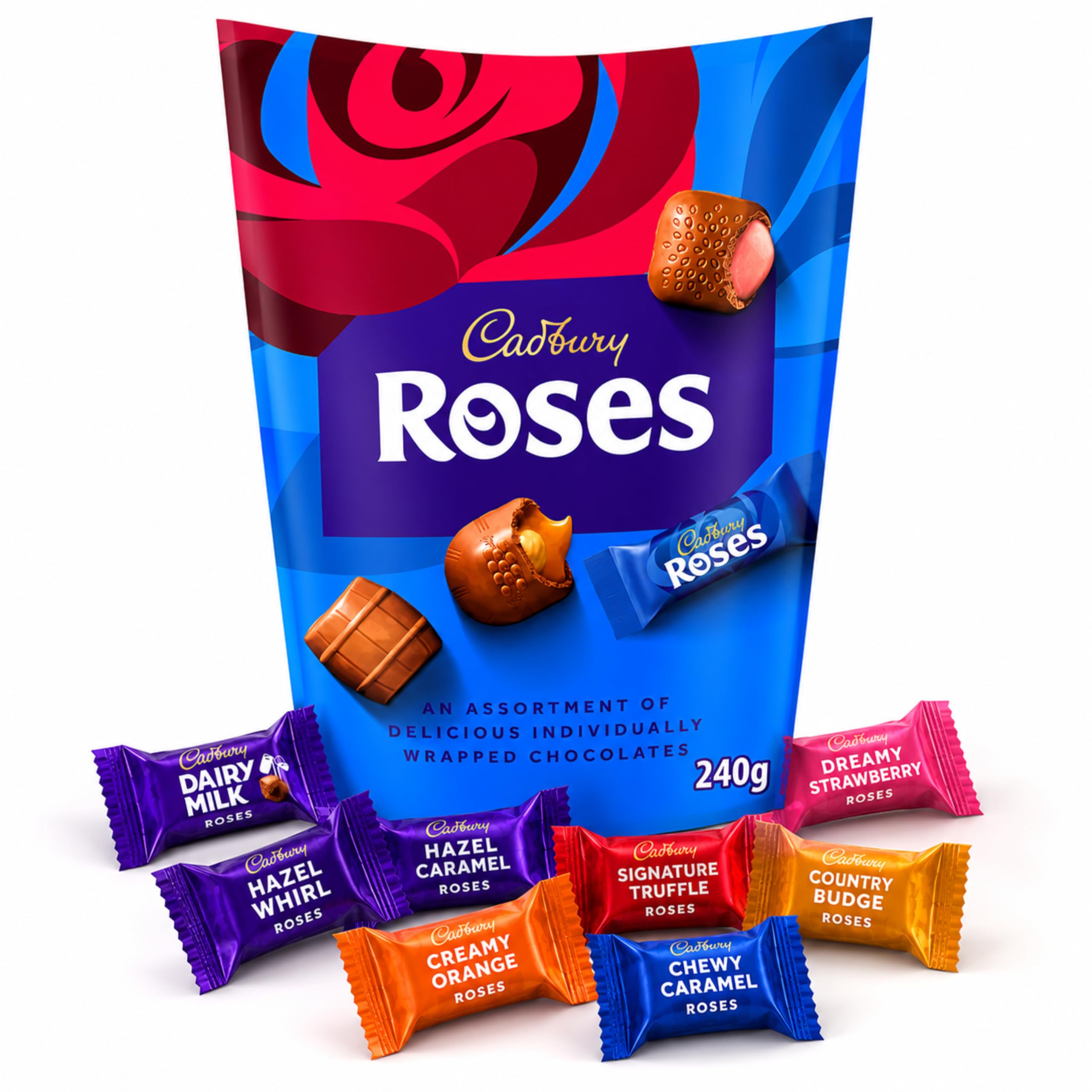 Cadbury Roses Carton 240g pack shot