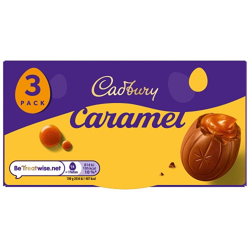 Cadbury Caramel Egg 3pk (3 x 40g) pack shot