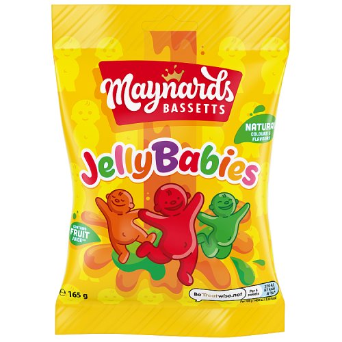Maynards Bassetts Jelly Babies 165g pack shot
