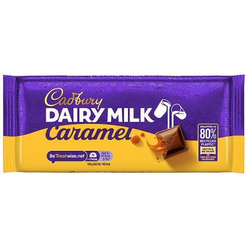 Cadbury Dairy Milk Caramel Block 120g (E) pack shot