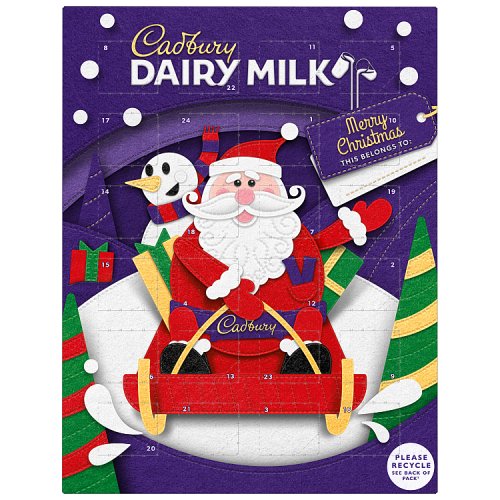 Cadbury Dairy Milk Advent Calendar 90g pack shot