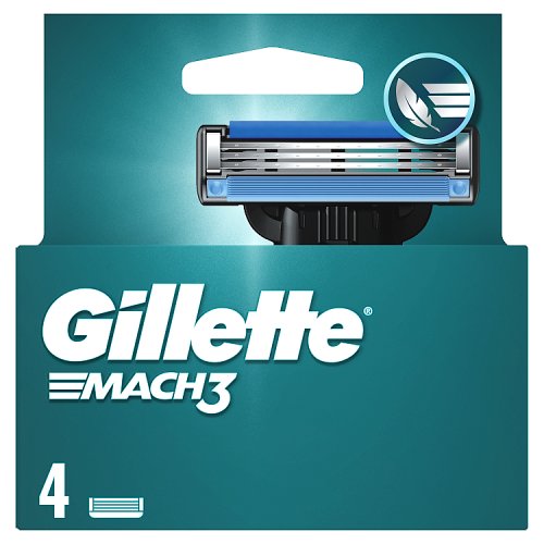 Gillette Mach3 Blades 4's pack shot