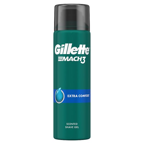 Gillette Mach 3 Shave Gel Extra Comfort 200ml pack shot