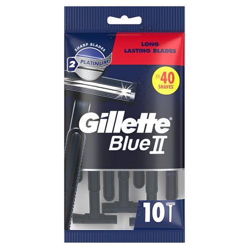 Gillette Blue 2 Disposable Razor 10s pack shot