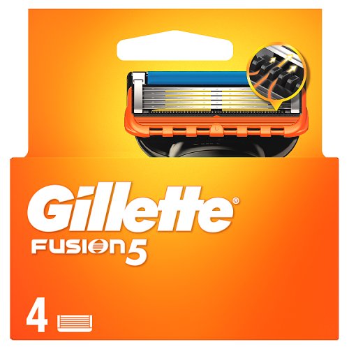 Gillette Fusion 5 Manual Blades 4's pack shot