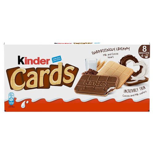 Kinder Cards T4 (8 x 12.8g) 102g pack shot