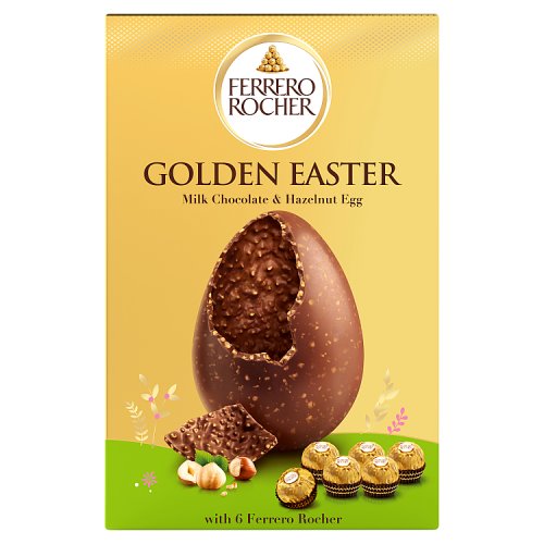 Ferrero Rocher Medium Easter Egg with 6 Ferrero Rocher 250g pack shot