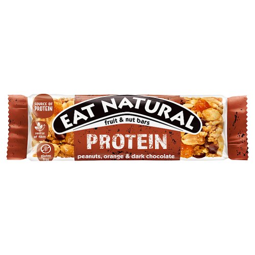 Eat Natural Protein Bar Peanuts Orange & Dark Choc 40g pack shot