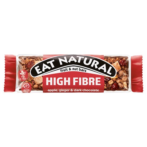 Eat Natural High Fibre Apple Ginger & Dark Chocolate 40g pack shot