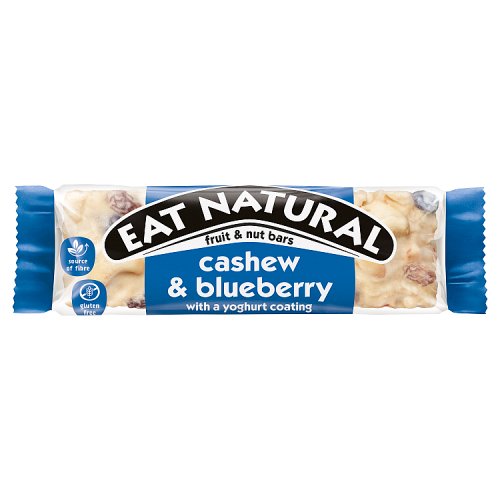 Eat Natural Cashew & Blueberry Yoghurt Coating 40g pack shot