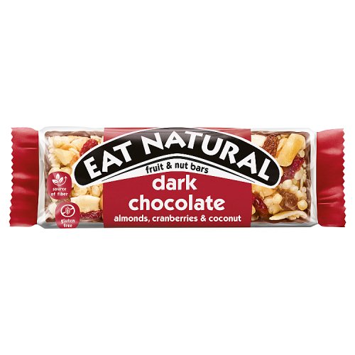 Eat Natural Dark Chocolate Cranberry & Almond 40g pack shot