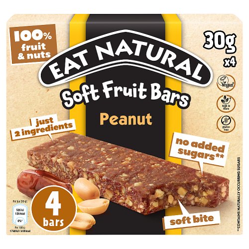 Eat Natural Fruit Bar Peanut T4 120g pack shot