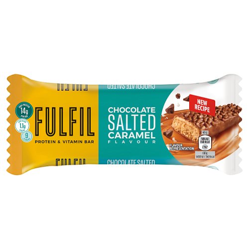 Fulfil Chocolate Salted Caramel T1 40g pack shot