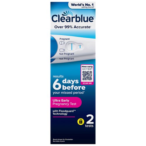 Clearblue Visual Early Detection 2ct pack shot