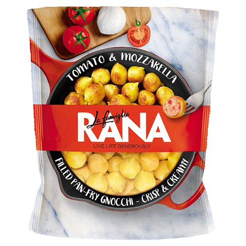 GIOVANNI RANA FILLED PAN-FRY TOMATO & MOZZARELLA GNOCCHI pack shot