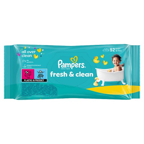 Pampers Wipes Fresh 52s pack shot