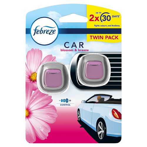 Febreze Car Clip Twin Pack Blossom pack shot