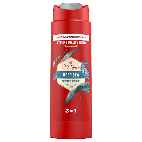 Old Spice 3 In 1 Body, Hair & Face Wash Deep Sea With Sea Breeze 250ml pack shot