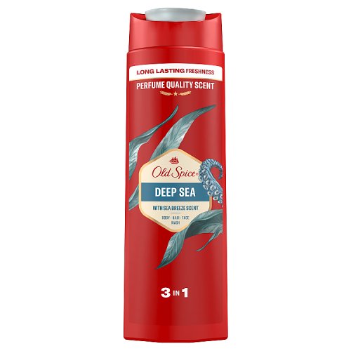 Old Spice S/Gel Deep Sea (En Front) 400ml pack shot