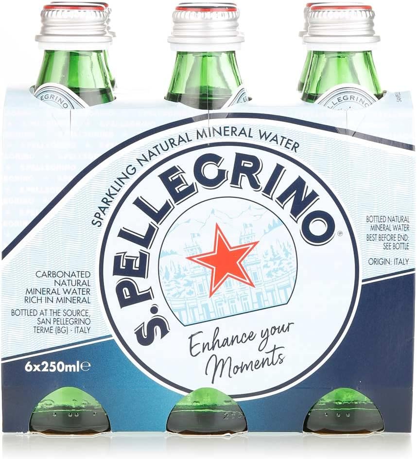 San Pellegrino Glass 6pk (6 x 250ml) pack shot