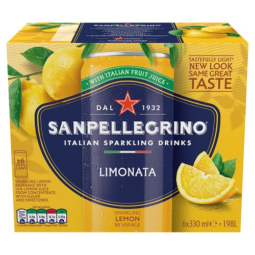 San Pellegrino Lemon 6pk (6 x 55ml) pack shot