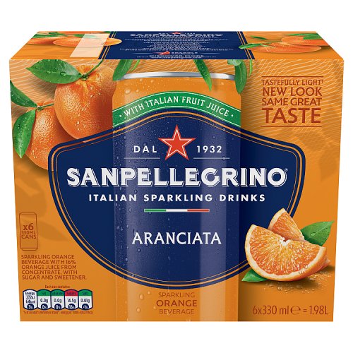 San Pellegrino Orange 6pk (6 x 55ml) pack shot