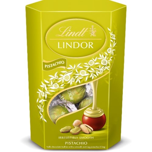Lindt Lindor Pistachio Cornet 137g pack shot