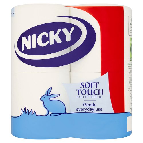 Nicky Soft Touch Roll 4s (4 x 190 Sheets) PMP pack shot