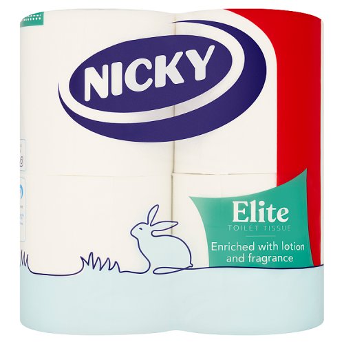Nicky Elite Toilet Tissue 4s (4 x 168 Sheets) PMP pack shot