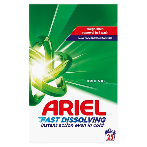 Ariel Powder 25w pack shot